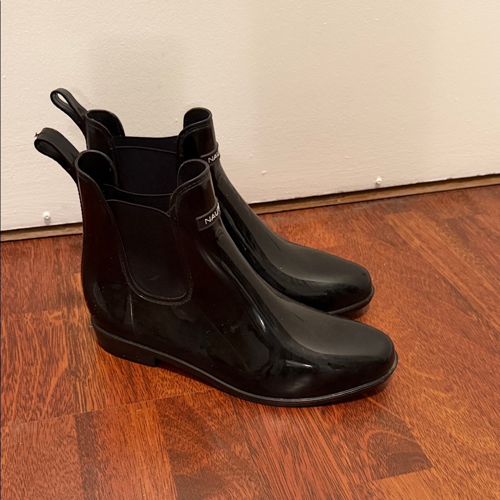 Nautica Men's Black Rain Boots
